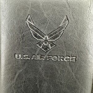 US Air Force‎ Pleather Zippered Empty 3-ring Planner Organizer Black